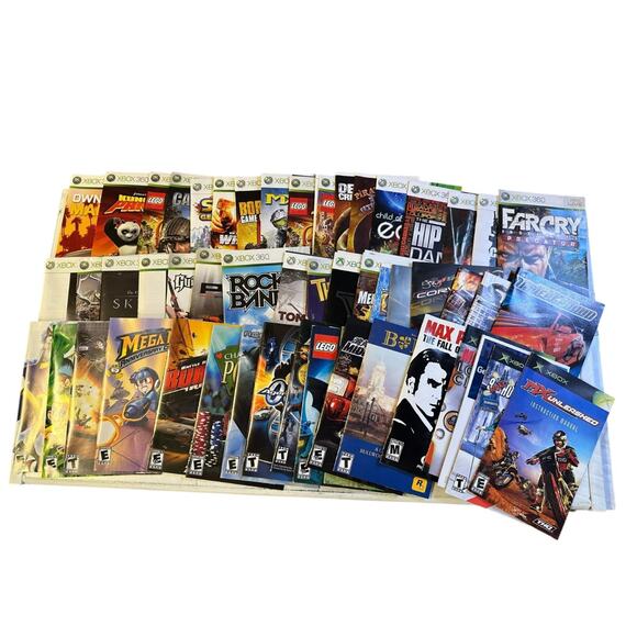 Original Video Game Manuals / Inserts Lot of 100 No Games Good Variety